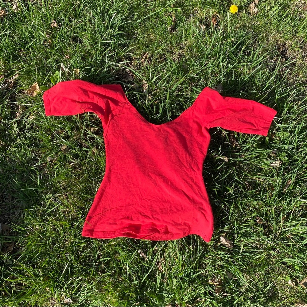 betsey johnson red shirt